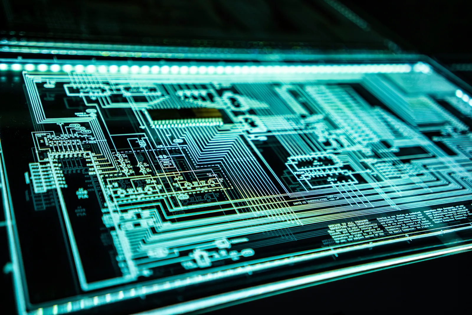 Circuit board close-up representing cloud security risks and startup misconfigurations